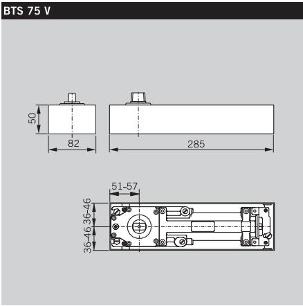 dorma多玛地弹簧bts75v