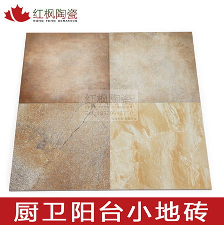 厂家成批出售厕所地砖卫生间仿古砖浴室瓷砖