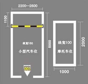 重庆周边地下车库车位划线标准公司图