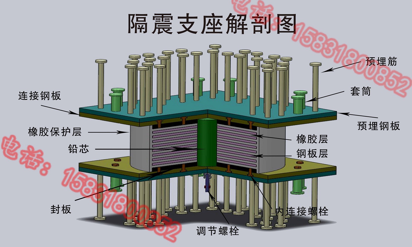 j4q铅芯隔震橡胶支座