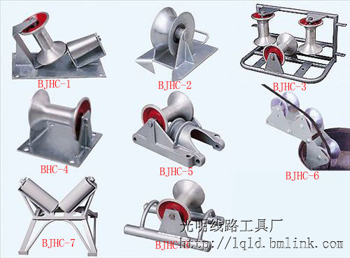 井底井口滑轮:用于管道布放电缆.