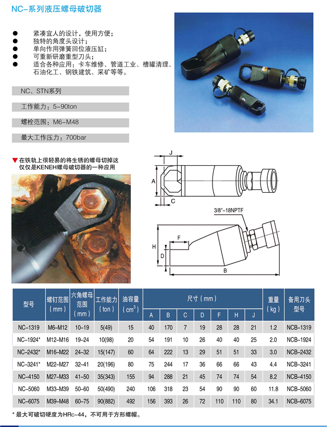 供应螺母分离器 螺帽破切器 切除器