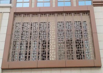 旅遊區街道門窗鋁窗花_仿古鋁合金花格價格
