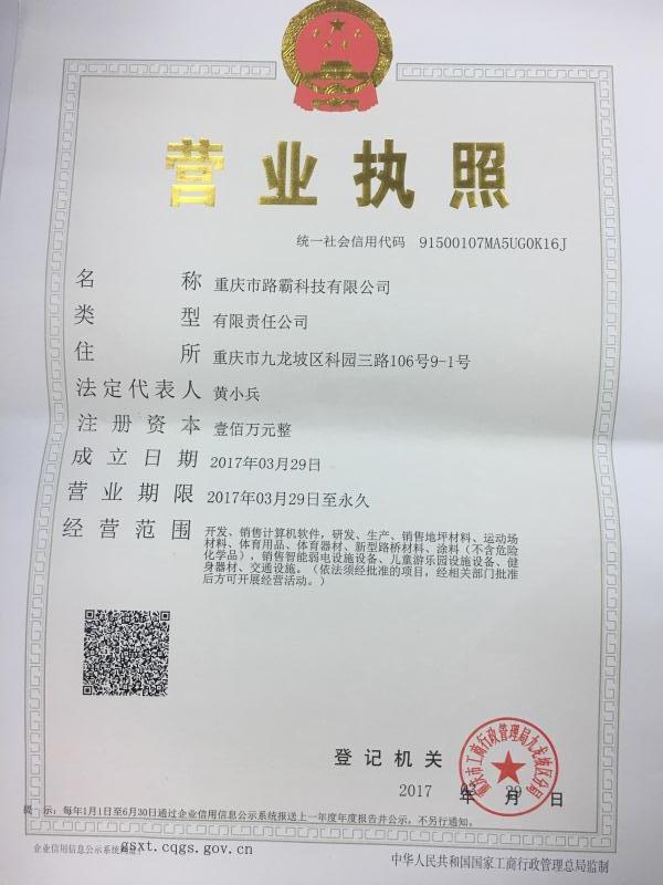【重庆市路霸科技有限公司认证信息】