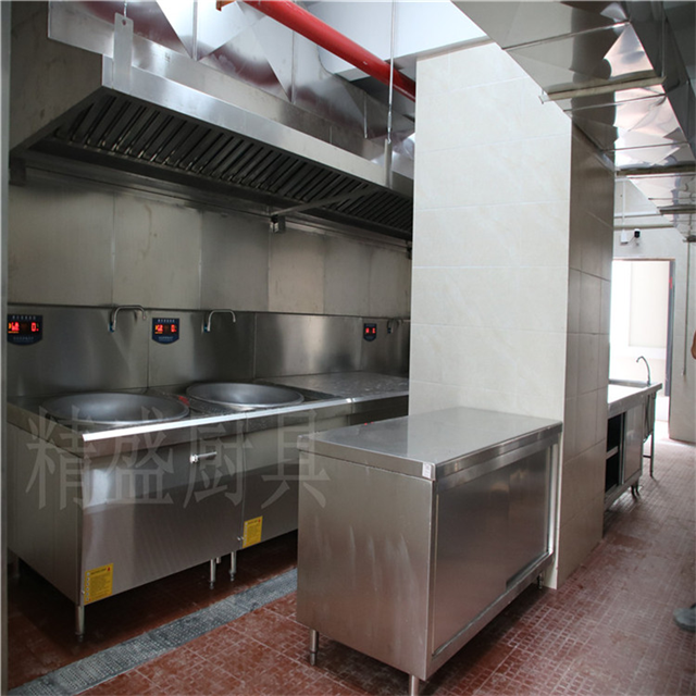 供应厨房油烟净化设备 工厂厨房设备 304不锈钢厨房工程