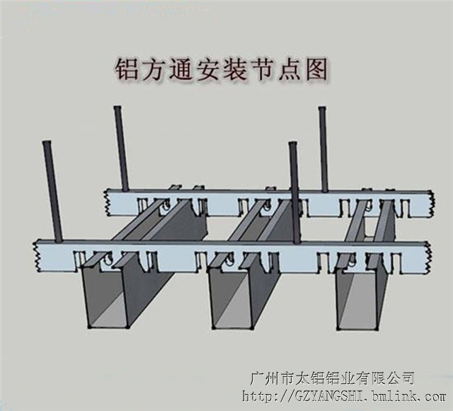 6白色喷粉铝方通吊顶生产厂家