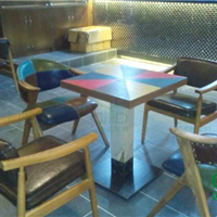  Board type tables and chairs Customized American restaurant tables and chairs manufacturer Shenzhen tables and chairs