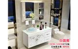  Bathroom cabinet combination stainless steel bathroom hanging cabinet with washbasin Small family bathroom washstand bathroom cabinet washbasin leaking