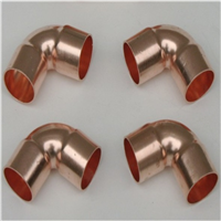  90 ° red copper elbow, U-shaped red copper elbow 45 ° red copper elbow