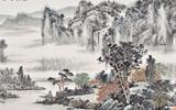  What's good to hang on the background wall of the living room? Chinese painting and landscape painting are preferred for home decoration- 3d background wall