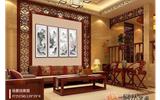 沙发背景墙挂画效果图推荐 不必富丽有心则文雅-背景墙图片80平米小户型
